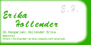 erika hollender business card